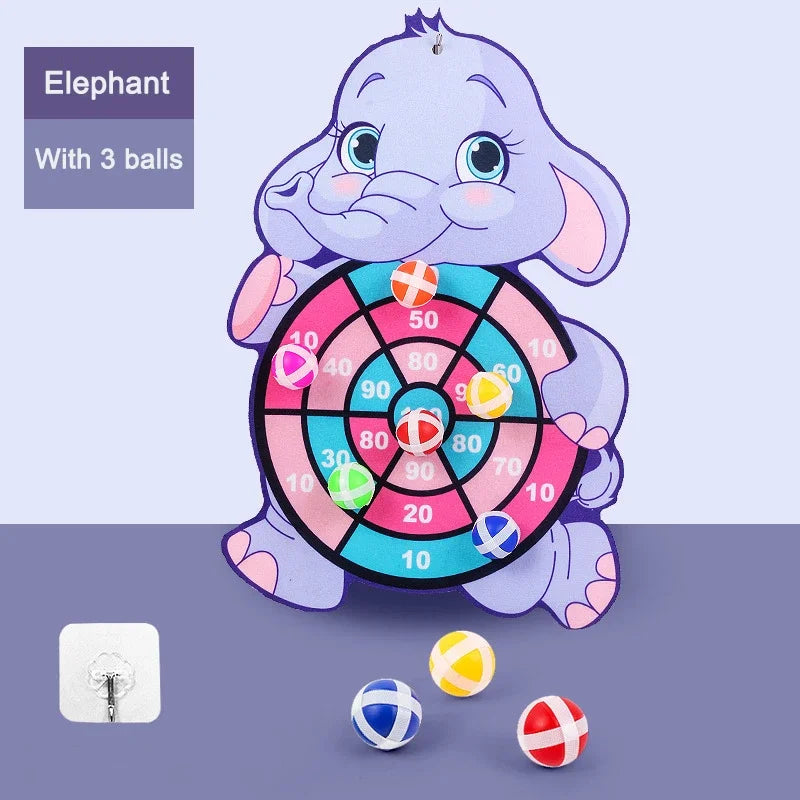 Kids Sticky Dart Board Game | Safe Montessori Throwing Toy
