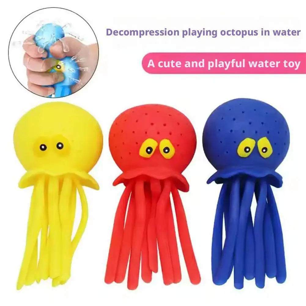 SplashOcto™ Baby Bath Sponge Toy – Soft Water Absorbing Octopus for Bath & Pool Fun