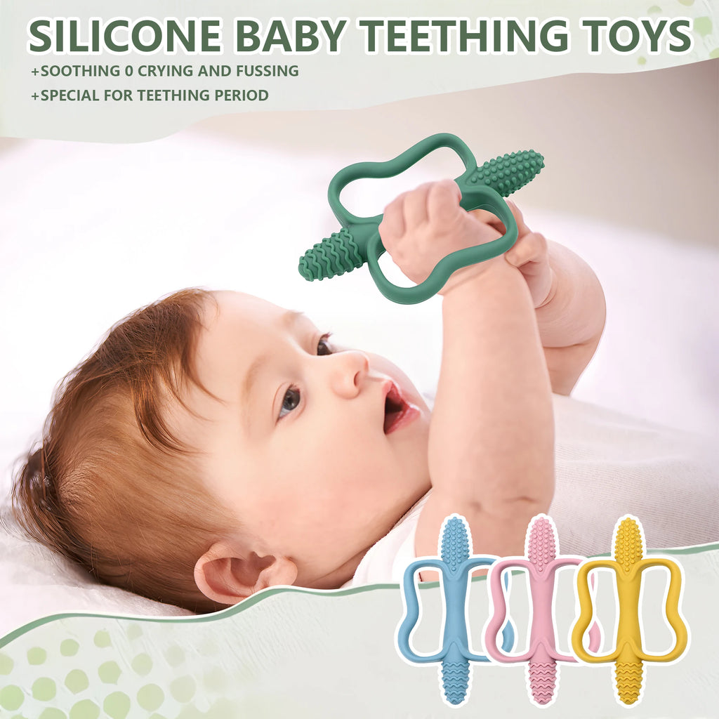 Silicone Baby Teether | Easy-Grip BPA-Free Teething Toy