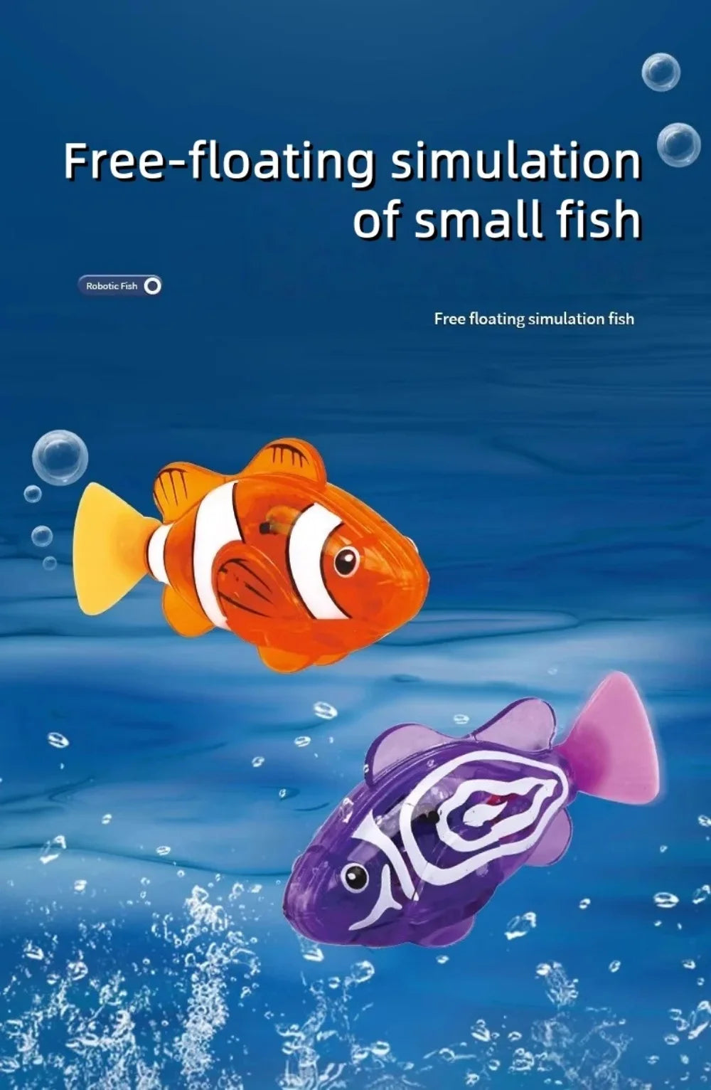 Light-Up Swimming Clownfish Bath Toy – Interactive Water Sensor Toy for Kids