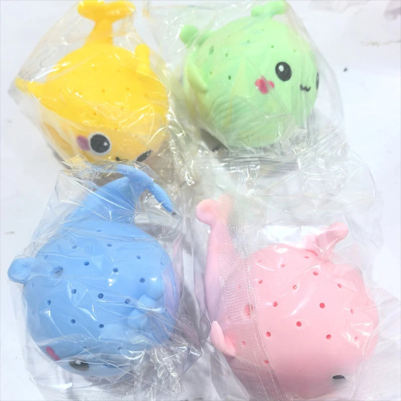 SplashWhale™ Soft Bath Sponge Toy – Water Absorbing Whale Squeeze Toy for Kids