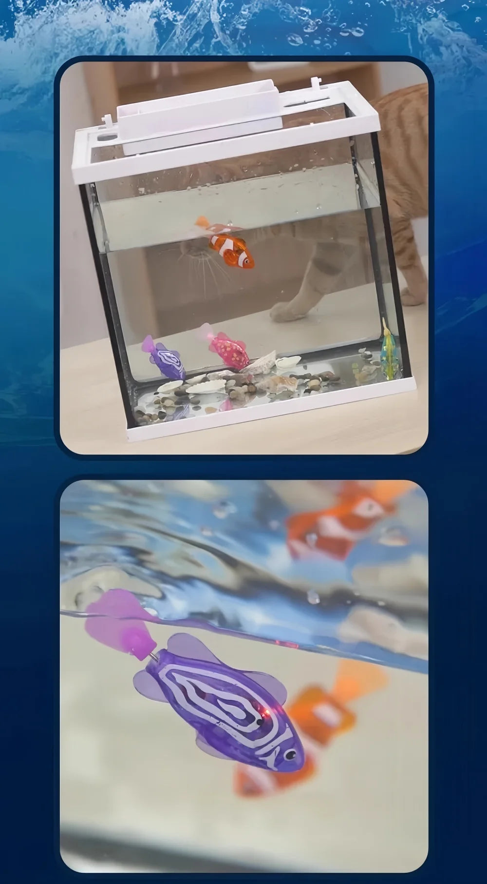 Light-Up Swimming Clownfish Bath Toy – Interactive Water Sensor Toy for Kids