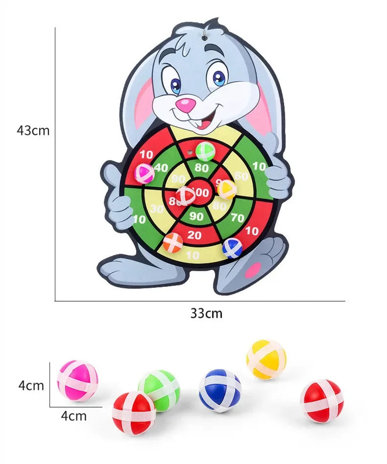 Kids Sticky Dart Board Game | Safe Montessori Throwing Toy