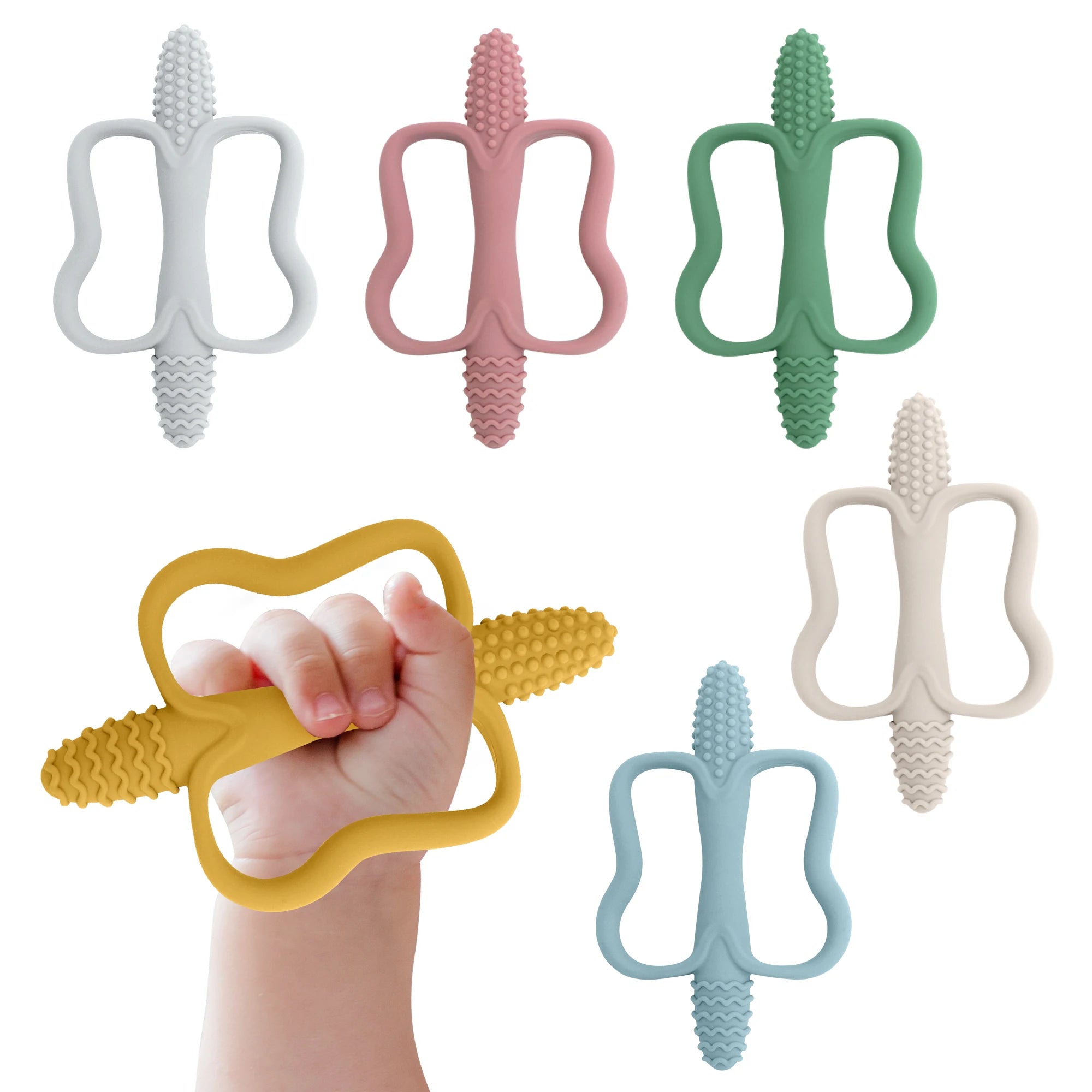 Silicone Baby Teether | Easy-Grip BPA-Free Teething Toy