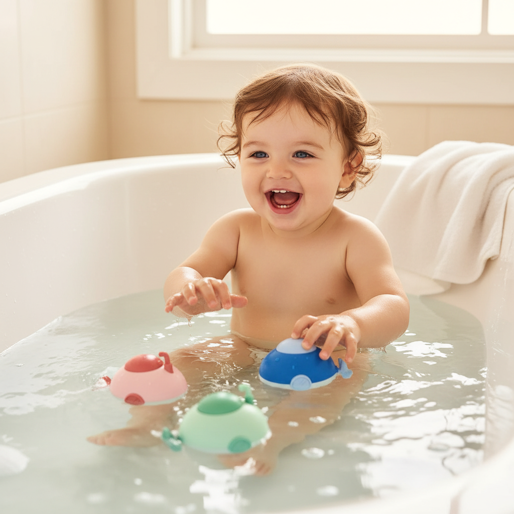 Wind-Up Swimming Submarine Bath Toy – Fun Water Toy for Kids