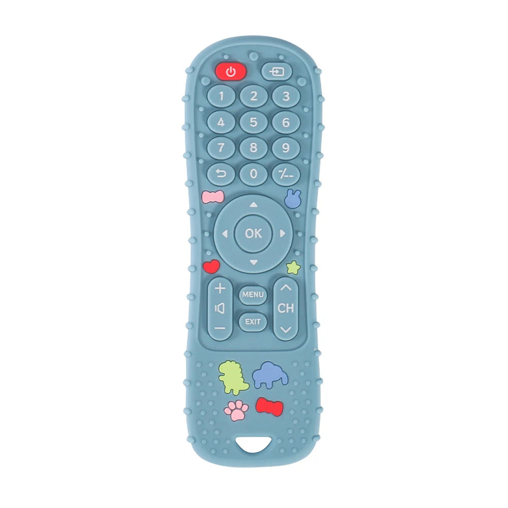 Silicone Baby Remote Teether | BPA-Free Sensory Teething Toy
