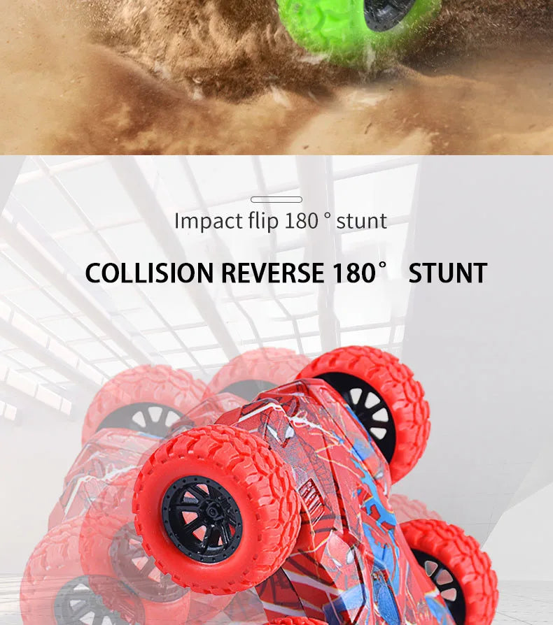 TurboFlip™ Double-Sided Stunt Car – Inertia Off-Road Toy Car for Kids