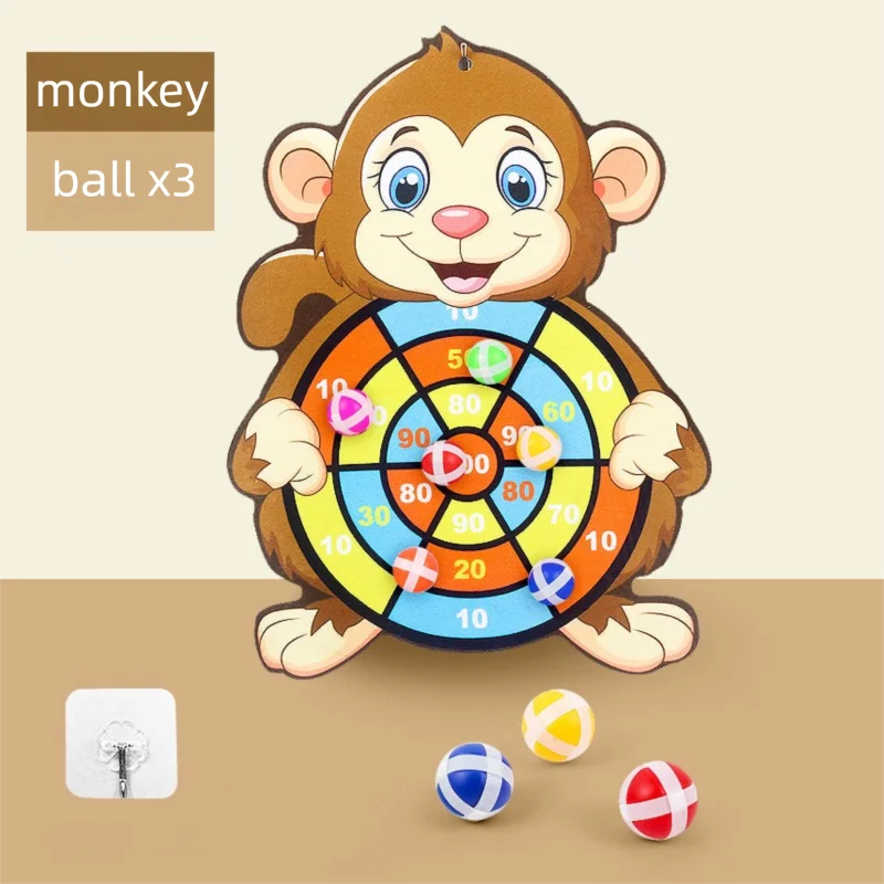 Kids Sticky Dart Board Game | Safe Montessori Throwing Toy