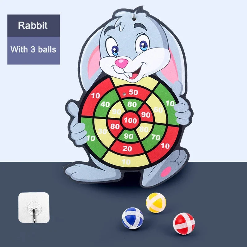 Kids Sticky Dart Board Game | Safe Montessori Throwing Toy