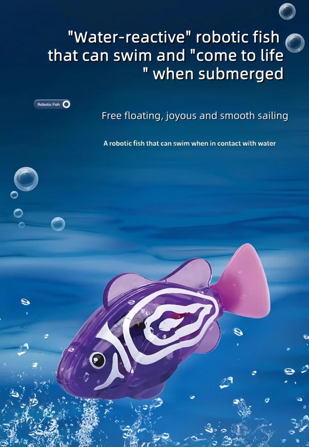 Light-Up Swimming Clownfish Bath Toy – Interactive Water Sensor Toy for Kids