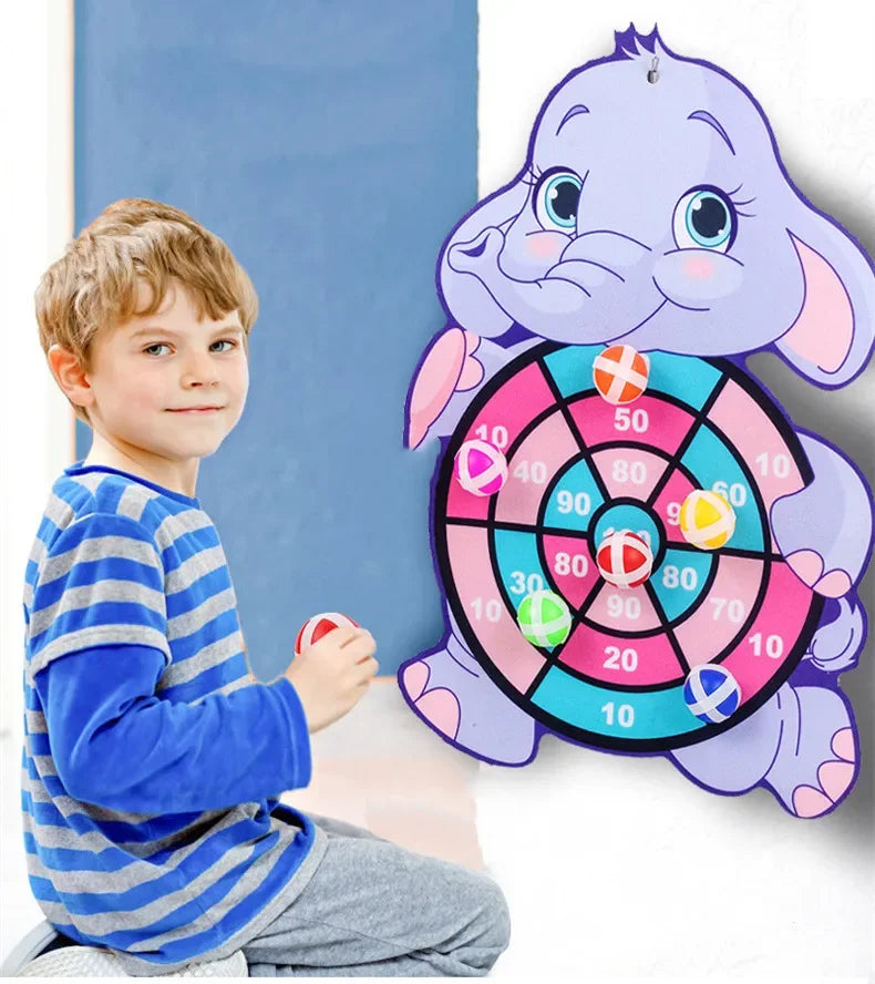 Kids Sticky Dart Board Game | Safe Montessori Throwing Toy