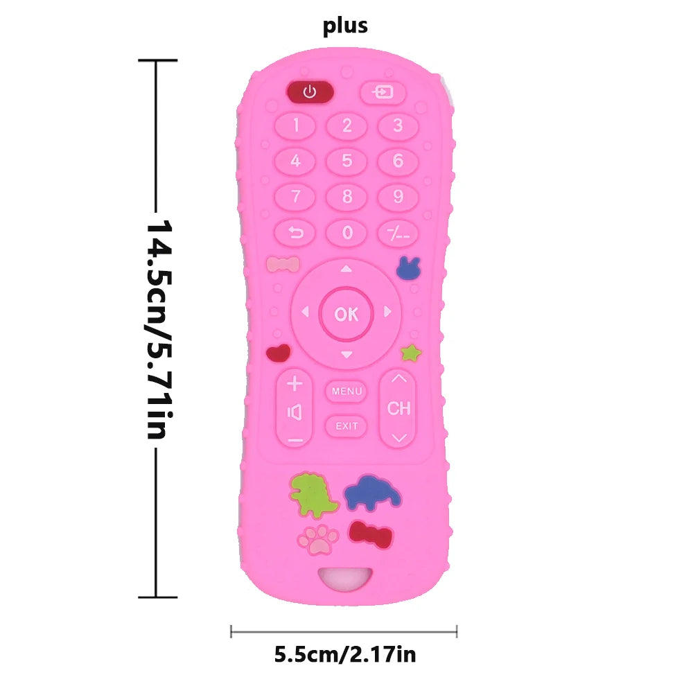 Silicone Baby Remote Teether | BPA-Free Sensory Teething Toy