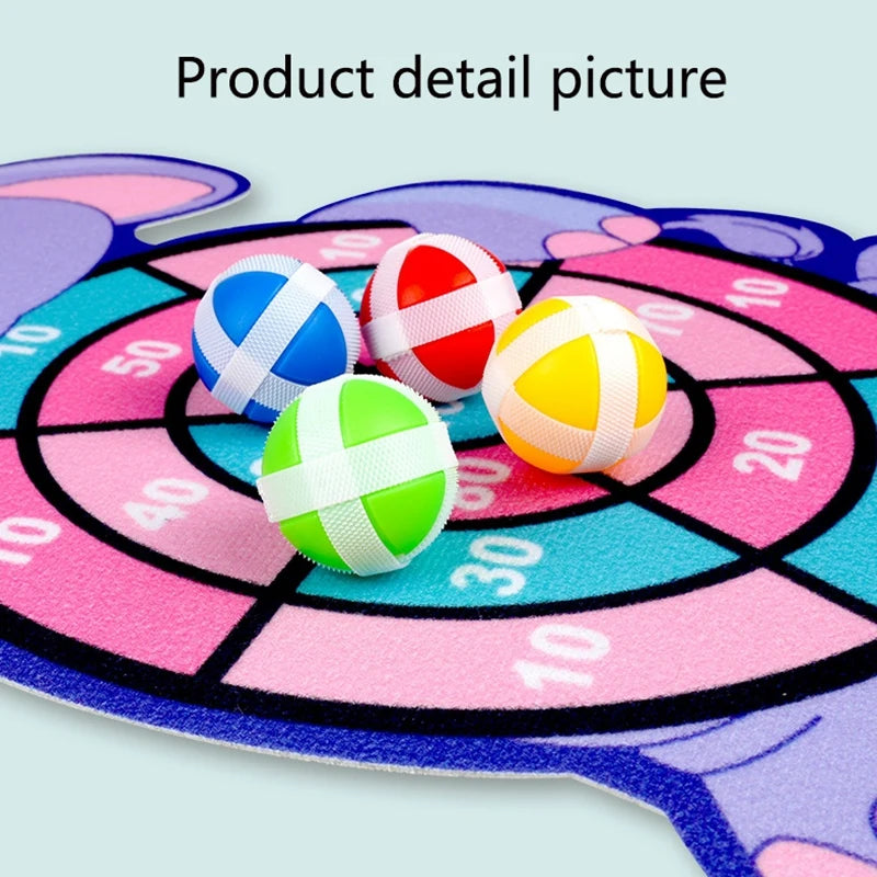 Kids Sticky Dart Board Game | Safe Montessori Throwing Toy