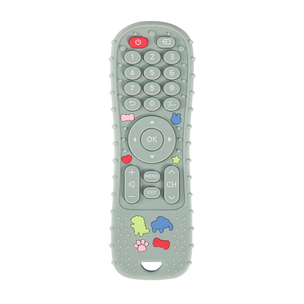 Silicone Baby Remote Teether | BPA-Free Sensory Teething Toy