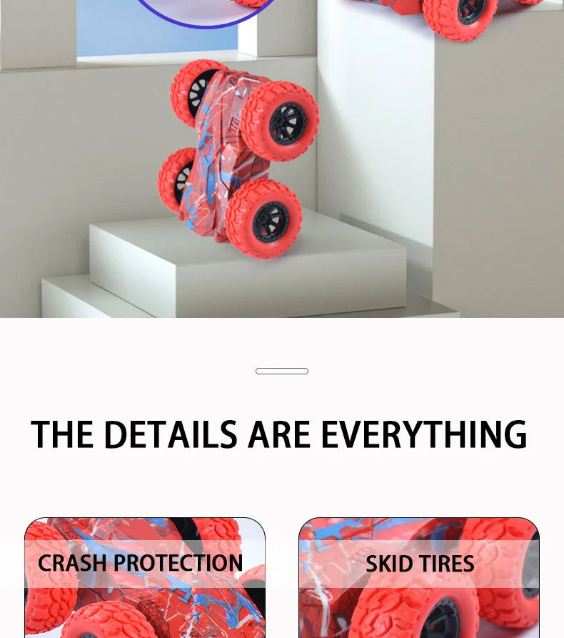 TurboFlip™ Double-Sided Stunt Car – Inertia Off-Road Toy Car for Kids