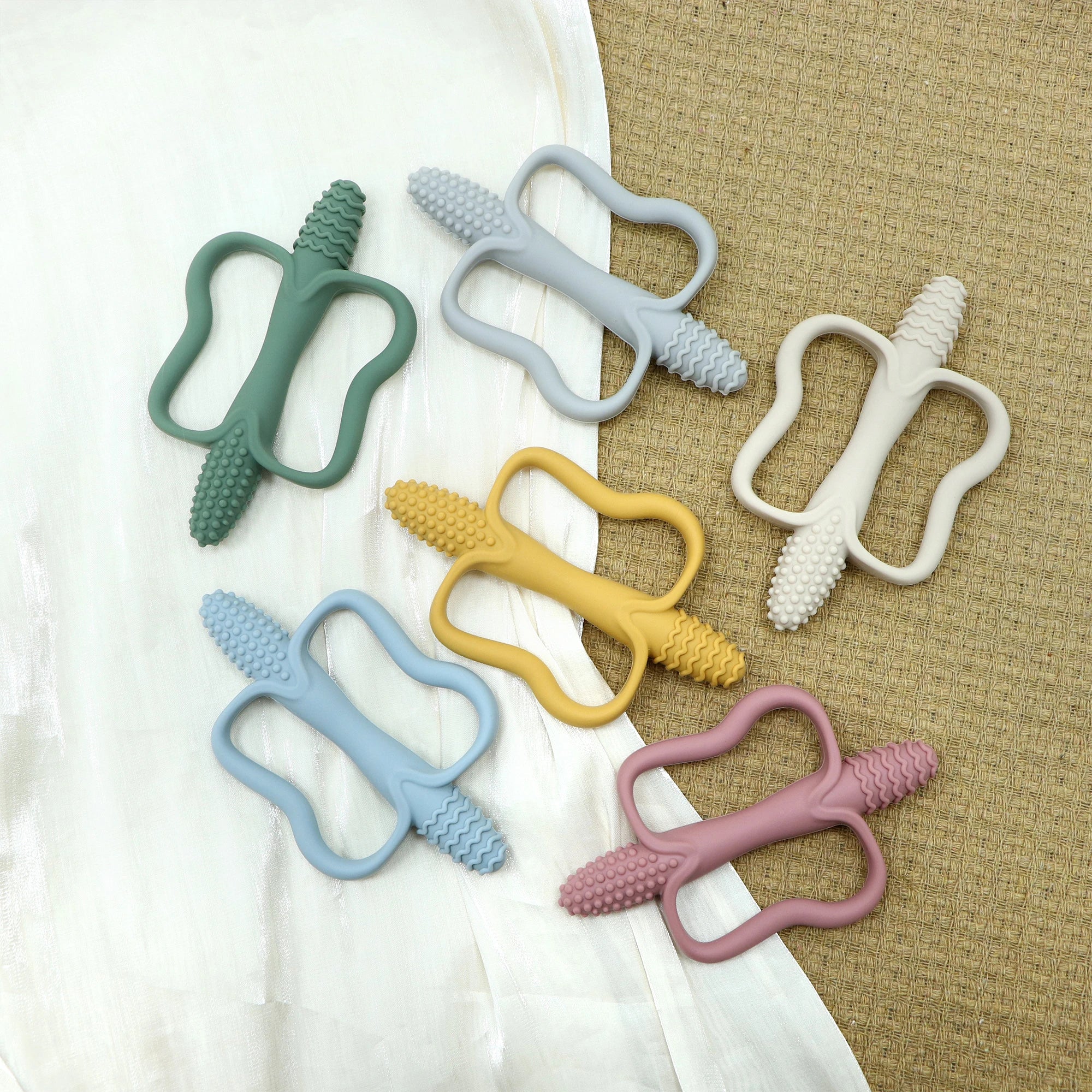 Silicone Baby Teether | Easy-Grip BPA-Free Teething Toy