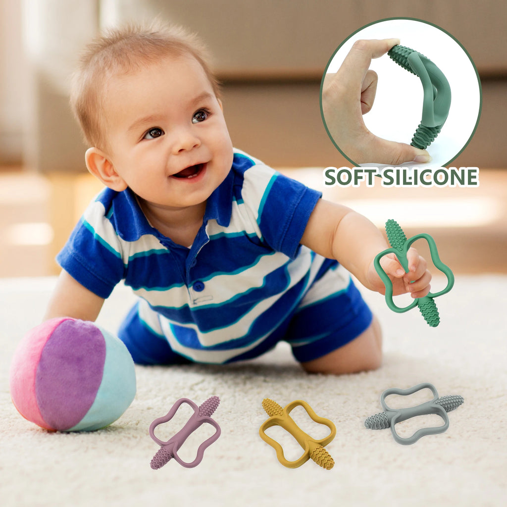 Silicone Baby Teether | Easy-Grip BPA-Free Teething Toy