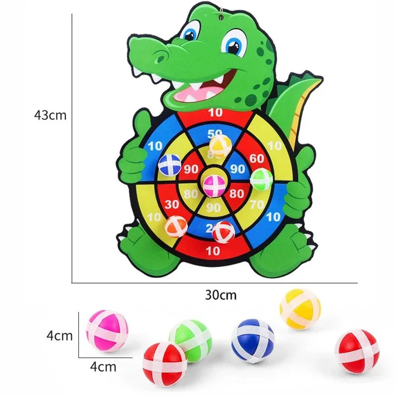 Kids Sticky Dart Board Game | Safe Montessori Throwing Toy