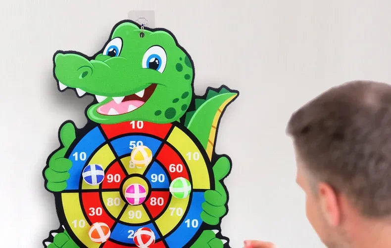 Kids Sticky Dart Board Game | Safe Montessori Throwing Toy