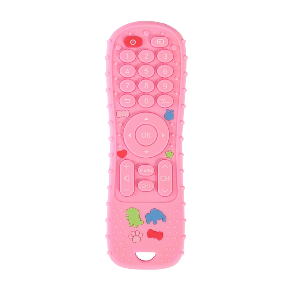 Silicone Baby Remote Teether | BPA-Free Sensory Teething Toy